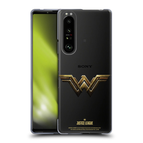 Justice League Movie Logos Wonder Woman Soft Gel Case for Sony Xperia 1 III