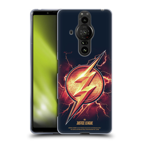 Justice League Movie Logos The Flash 2 Soft Gel Case for Sony Xperia Pro-I