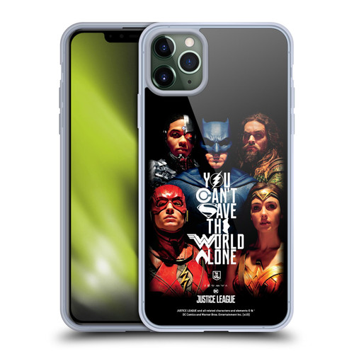 Justice League Movie Posters You Can't Save Soft Gel Case for Apple iPhone 11 Pro Max