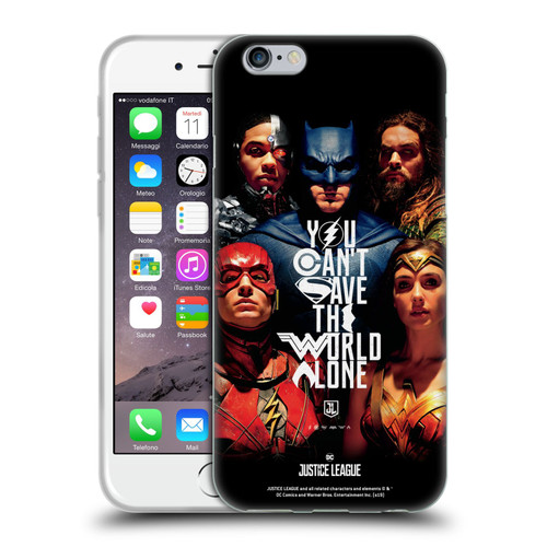 Justice League Movie Posters You Can't Save Soft Gel Case for Apple iPhone 6 / iPhone 6s