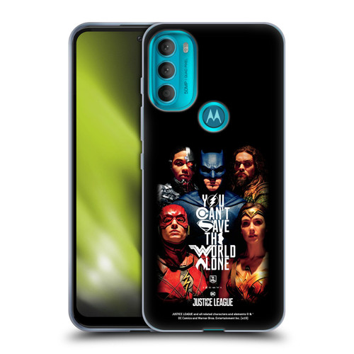 Justice League Movie Posters You Can't Save Soft Gel Case for Motorola Moto G71 5G