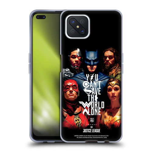 Justice League Movie Posters You Can't Save Soft Gel Case for OPPO Reno4 Z 5G