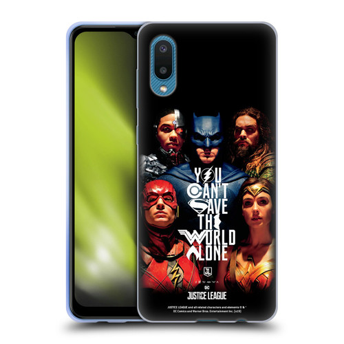 Justice League Movie Posters You Can't Save Soft Gel Case for Samsung Galaxy A02/M02 (2021)