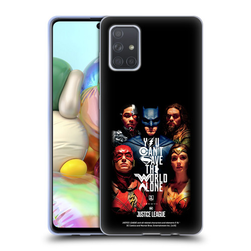 Justice League Movie Posters You Can't Save Soft Gel Case for Samsung Galaxy A71 (2019)