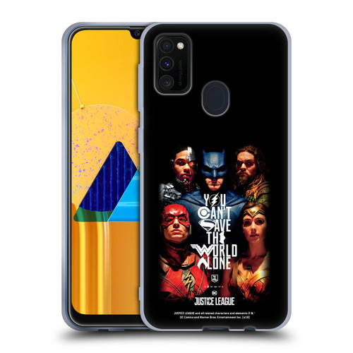 Justice League Movie Posters You Can't Save Soft Gel Case for Samsung Galaxy M30s (2019)/M21 (2020)