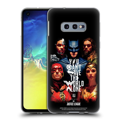 Justice League Movie Posters You Can't Save Soft Gel Case for Samsung Galaxy S10e