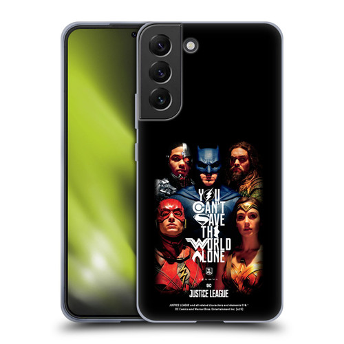 Justice League Movie Posters You Can't Save Soft Gel Case for Samsung Galaxy S22+ 5G