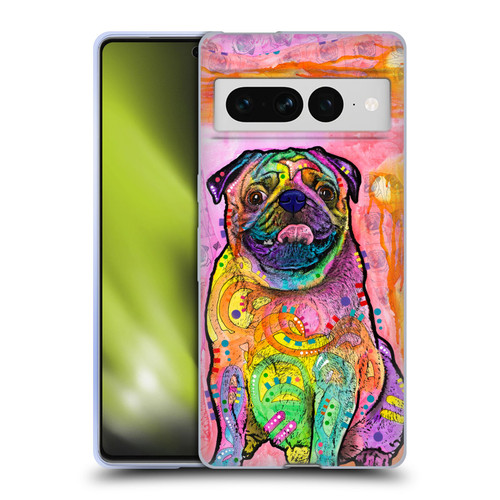 Dean Russo Dogs 3 Pug Soft Gel Case for Google Pixel 7 Pro