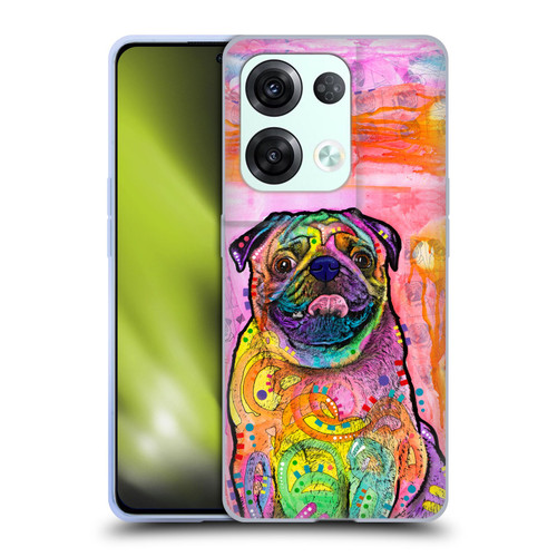 Dean Russo Dogs 3 Pug Soft Gel Case for OPPO Reno8 Pro
