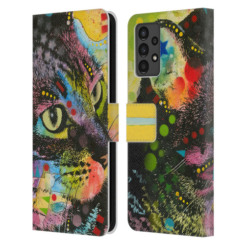 Dean Russo Cats Napy Leather Book Wallet Case Cover For Samsung Galaxy A13 (2022)