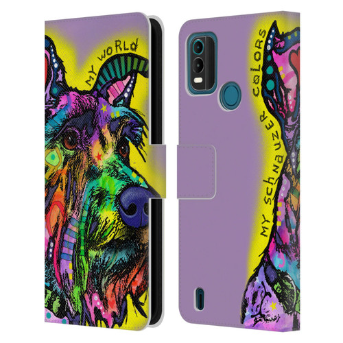 Dean Russo Dogs 3 My Schnauzer Leather Book Wallet Case Cover For Nokia G11 Plus