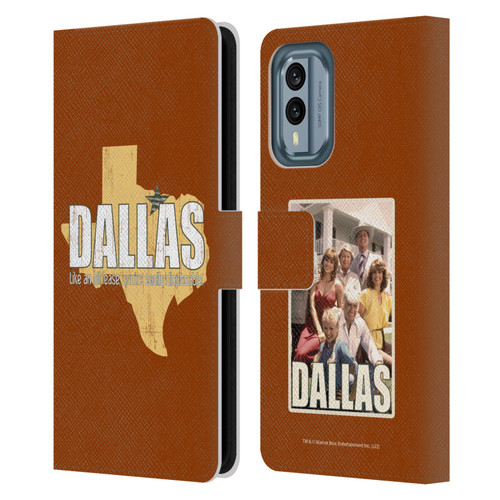 Dallas: Television Series Graphics Quote Leather Book Wallet Case Cover For Nokia X30