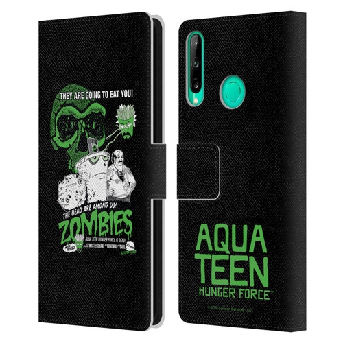 Aqua Teen Hunger Force Graphics They Are Going To Eat You Leather Book Wallet Case Cover For Huawei P40 lite E