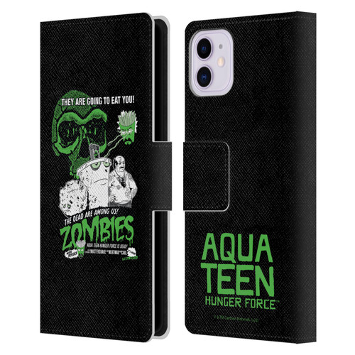 Aqua Teen Hunger Force Graphics They Are Going To Eat You Leather Book Wallet Case Cover For Apple iPhone 11