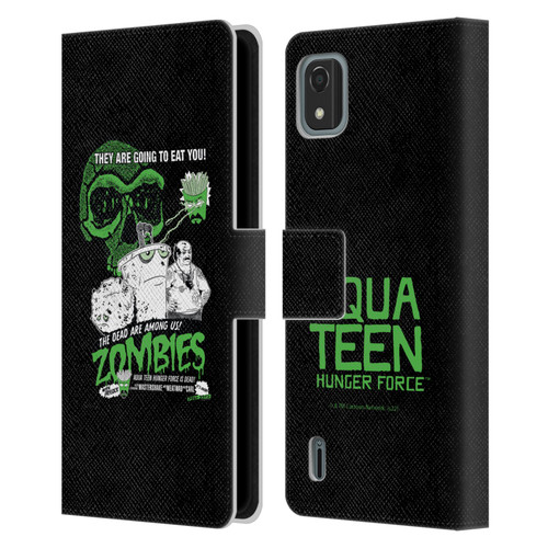 Aqua Teen Hunger Force Graphics They Are Going To Eat You Leather Book Wallet Case Cover For Nokia C2 2nd Edition