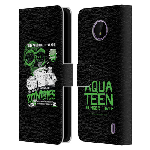 Aqua Teen Hunger Force Graphics They Are Going To Eat You Leather Book Wallet Case Cover For Nokia C10 / C20