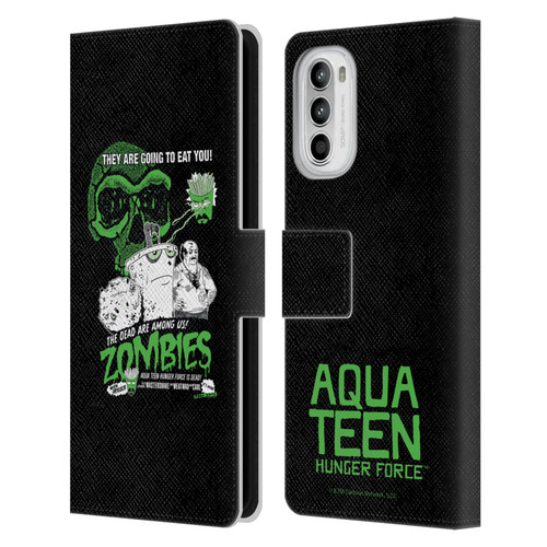 Aqua Teen Hunger Force Graphics They Are Going To Eat You Leather Book Wallet Case Cover For Motorola Moto G52