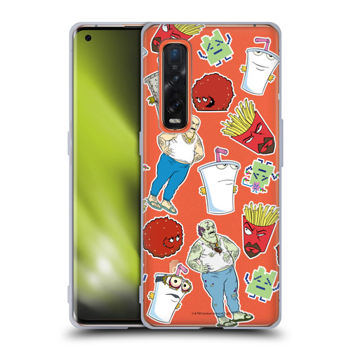 Aqua Teen Hunger Force Graphics Icons Soft Gel Case for OPPO Find X2 Pro 5G
