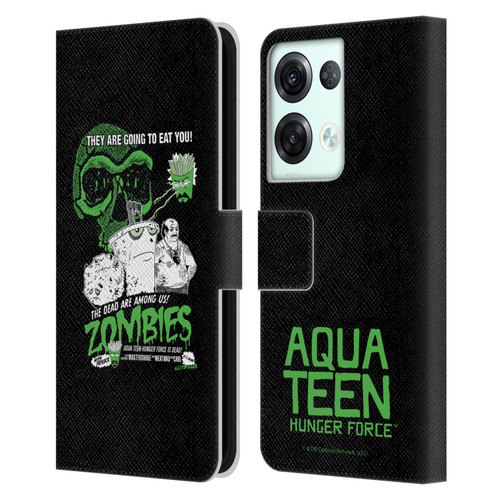 Aqua Teen Hunger Force Graphics They Are Going To Eat You Leather Book Wallet Case Cover For OPPO Reno8 Pro