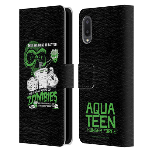 Aqua Teen Hunger Force Graphics They Are Going To Eat You Leather Book Wallet Case Cover For Samsung Galaxy A02/M02 (2021)