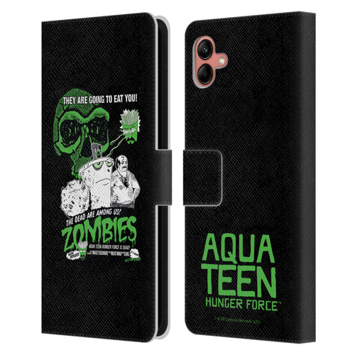 Aqua Teen Hunger Force Graphics They Are Going To Eat You Leather Book Wallet Case Cover For Samsung Galaxy A04 (2022)