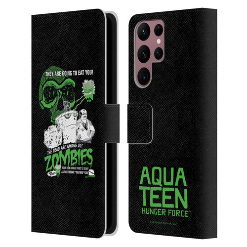 Aqua Teen Hunger Force Graphics They Are Going To Eat You Leather Book Wallet Case Cover For Samsung Galaxy S22 Ultra 5G