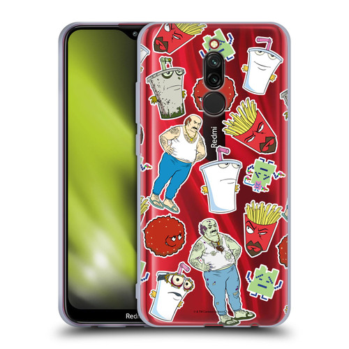 Aqua Teen Hunger Force Graphics Icons Soft Gel Case for Xiaomi Redmi 8