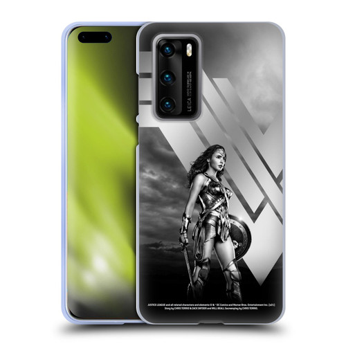 Zack Snyder's Justice League Snyder Cut Character Art Wonder Woman Soft Gel Case for Huawei P40 5G