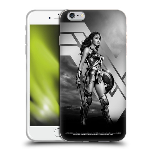 Zack Snyder's Justice League Snyder Cut Character Art Wonder Woman Soft Gel Case for Apple iPhone 6 Plus / iPhone 6s Plus