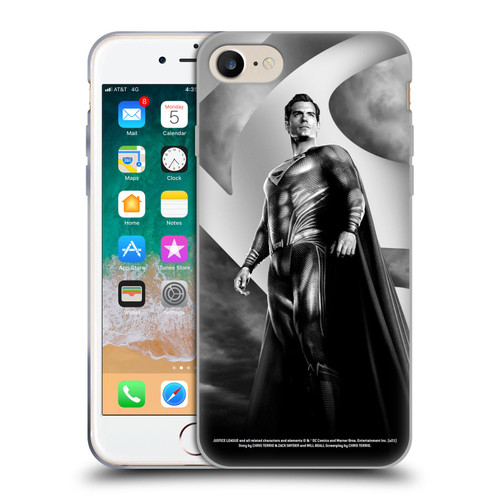 Zack Snyder's Justice League Snyder Cut Character Art Superman Soft Gel Case for Apple iPhone 7 / 8 / SE 2020 & 2022
