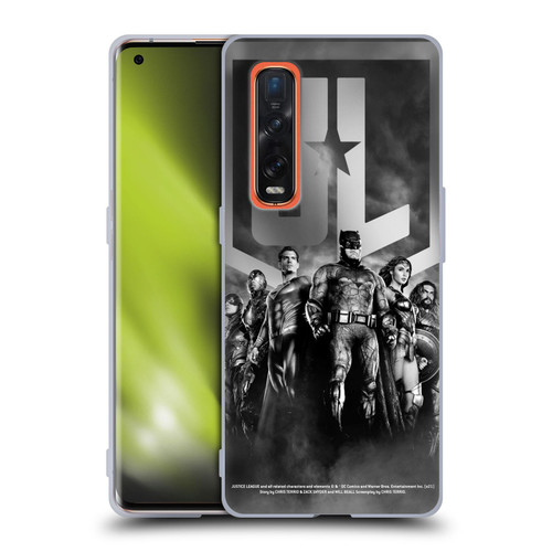 Zack Snyder's Justice League Snyder Cut Character Art Group Logo Soft Gel Case for OPPO Find X2 Pro 5G
