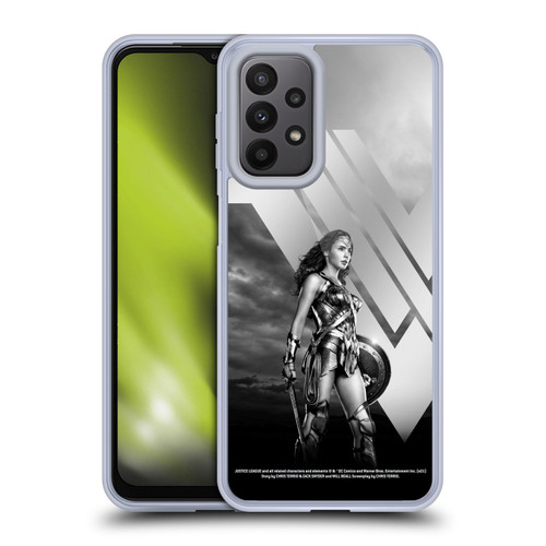Zack Snyder's Justice League Snyder Cut Character Art Wonder Woman Soft Gel Case for Samsung Galaxy A23 / 5G (2022)
