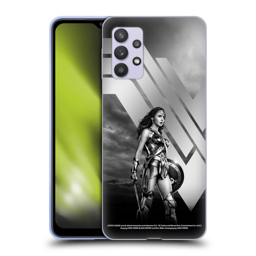 Zack Snyder's Justice League Snyder Cut Character Art Wonder Woman Soft Gel Case for Samsung Galaxy A32 5G / M32 5G (2021)