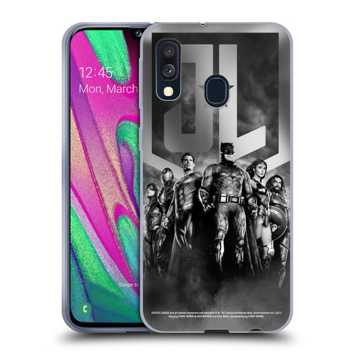 Zack Snyder's Justice League Snyder Cut Character Art Group Logo Soft Gel Case for Samsung Galaxy A40 (2019)