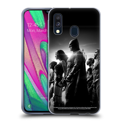Zack Snyder's Justice League Snyder Cut Character Art Group Soft Gel Case for Samsung Galaxy A40 (2019)