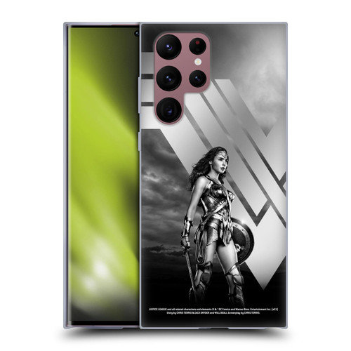 Zack Snyder's Justice League Snyder Cut Character Art Wonder Woman Soft Gel Case for Samsung Galaxy S22 Ultra 5G