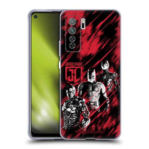 Zack Snyder's Justice League Snyder Cut Composed Art Cyborg, Batman, And Flash Soft Gel Case for Huawei Nova 7 SE/P40 Lite 5G