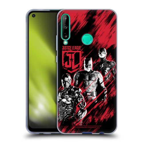 Zack Snyder's Justice League Snyder Cut Composed Art Cyborg, Batman, And Flash Soft Gel Case for Huawei P40 lite E