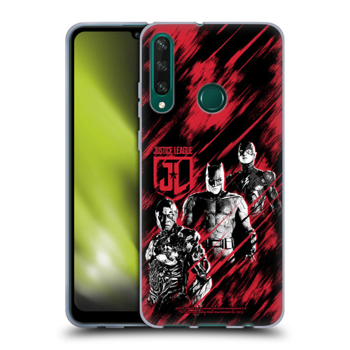 Zack Snyder's Justice League Snyder Cut Composed Art Cyborg, Batman, And Flash Soft Gel Case for Huawei Y6p