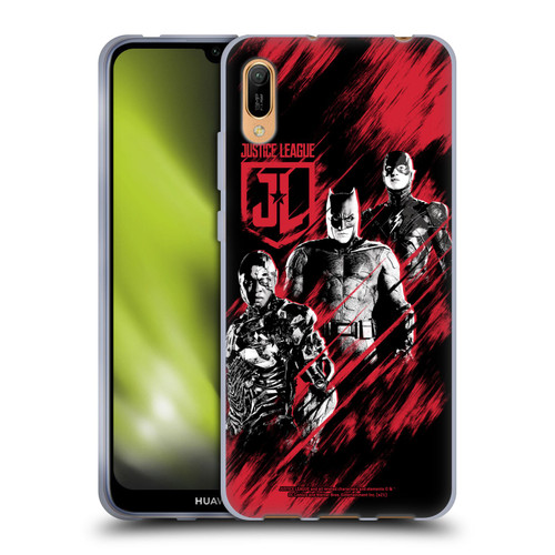Zack Snyder's Justice League Snyder Cut Composed Art Cyborg, Batman, And Flash Soft Gel Case for Huawei Y6 Pro (2019)