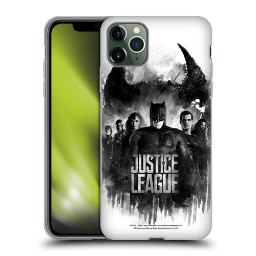 Zack Snyder's Justice League Snyder Cut Composed Art Group Watercolour Soft Gel Case for Apple iPhone 11 Pro Max