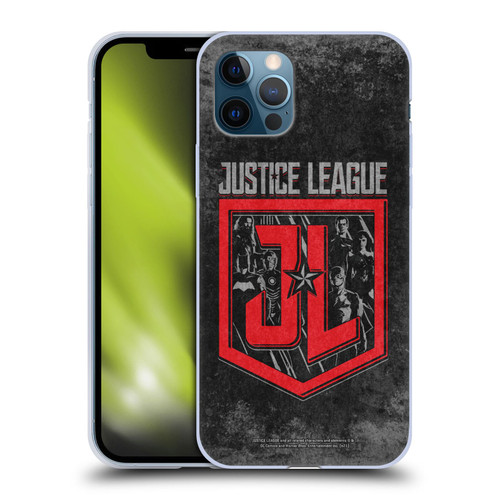 Zack Snyder's Justice League Snyder Cut Composed Art Group Logo Soft Gel Case for Apple iPhone 12 / iPhone 12 Pro