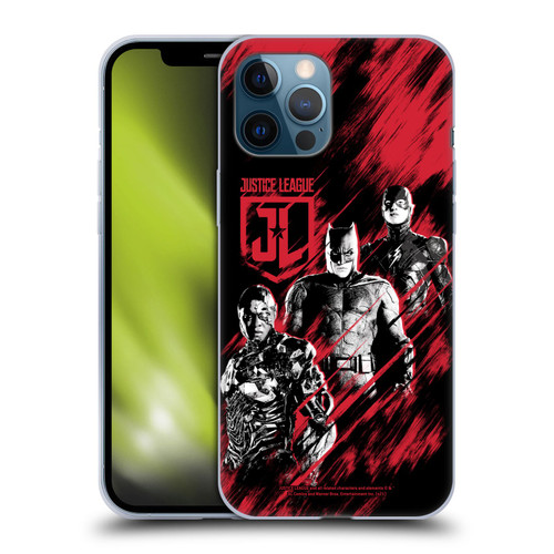 Zack Snyder's Justice League Snyder Cut Composed Art Cyborg, Batman, And Flash Soft Gel Case for Apple iPhone 12 Pro Max
