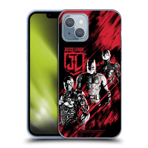 Zack Snyder's Justice League Snyder Cut Composed Art Cyborg, Batman, And Flash Soft Gel Case for Apple iPhone 14