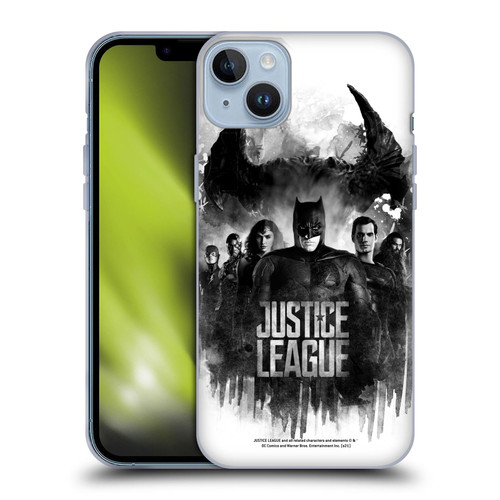 Zack Snyder's Justice League Snyder Cut Composed Art Group Watercolour Soft Gel Case for Apple iPhone 14 Plus