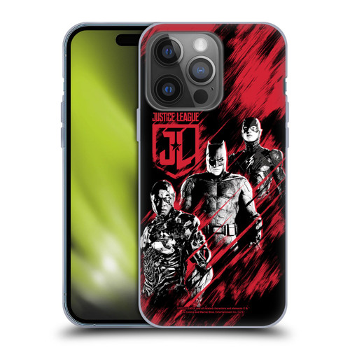 Zack Snyder's Justice League Snyder Cut Composed Art Cyborg, Batman, And Flash Soft Gel Case for Apple iPhone 14 Pro