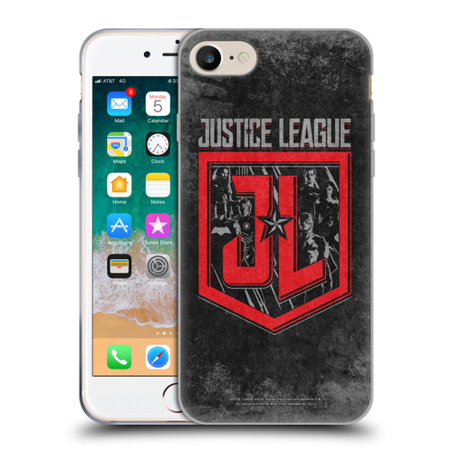 Zack Snyder's Justice League Snyder Cut Composed Art Group Logo Soft Gel Case for Apple iPhone 7 / 8 / SE 2020 & 2022