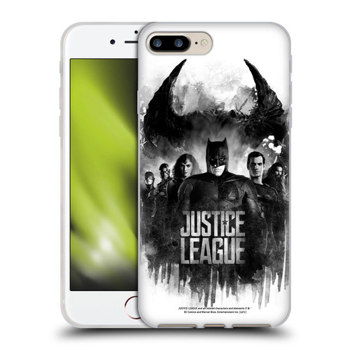 Zack Snyder's Justice League Snyder Cut Composed Art Group Watercolour Soft Gel Case for Apple iPhone 7 Plus / iPhone 8 Plus