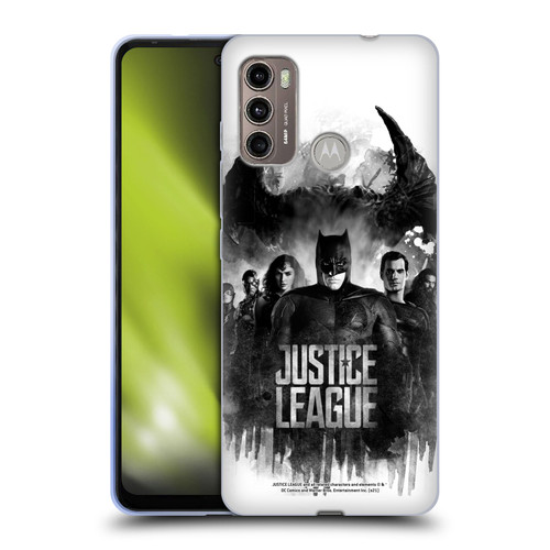 Zack Snyder's Justice League Snyder Cut Composed Art Group Watercolour Soft Gel Case for Motorola Moto G60 / Moto G40 Fusion