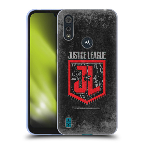Zack Snyder's Justice League Snyder Cut Composed Art Group Logo Soft Gel Case for Motorola Moto E6s (2020)